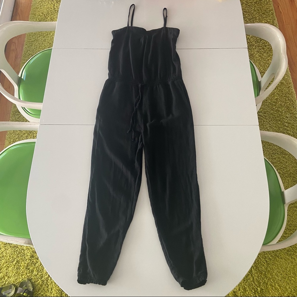 Bop Basics Shopbop black linen jumpsuit w pockets!